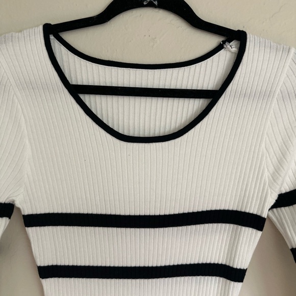 Commense NWT Stripe Long Sleeve Sweater Dress - Picture 8 of 8